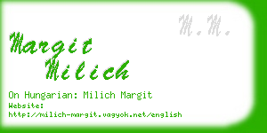 margit milich business card